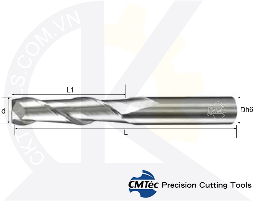 Dao phay CMTec CELFC2-A, Dao phay nhôm CMTéc CELFC2-A