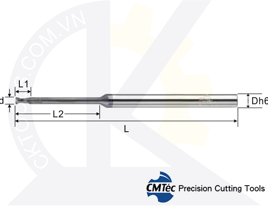 Dao phay CMTec CEN2, Dao phay ngón CMTéc CEN2