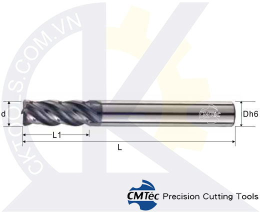 Dao phay CMTec MEVC4, Dao phay thép CMTéc MEVC4