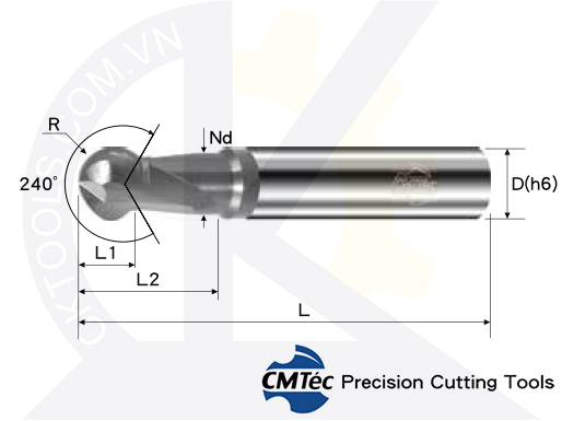 Dao phay CMTec CEO4, Dap phay cầu CMTéc CEO4