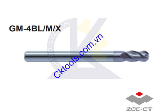 Dao phay  ZCCCT  dòng  GM-4BX-R3.0 , GM-4BM-R4.0 , GM-4BL-R4.0  , Dao phay  ngón hợp kim  ZCC.CT   GM-4BX-R3.0 , GM-4BM-R4.0 , GM-4BL-R4.0 