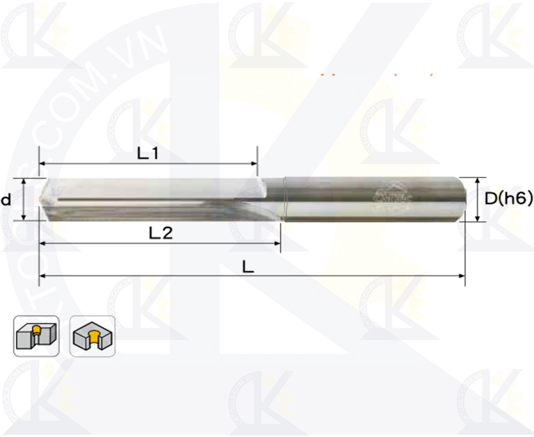 Mũi khoan hợp kim CMTec CDR2, Mũi khoan CMTéc CDR2