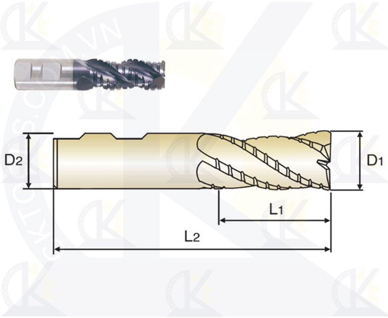 Dao phay nhôm YG EP923, Dao phá nhôm YG EP923