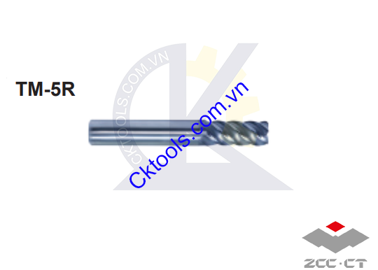 Dao phay  ZCCCT  dòng       TM-5R-D25.0R4.0 ,  TM-5R-D25.0R5.0  , Dao phay  ngón hợp kim   ZCC.CT     TM-5R-D25.0R4.0 ,  TM-5R-D25.0R5.0 