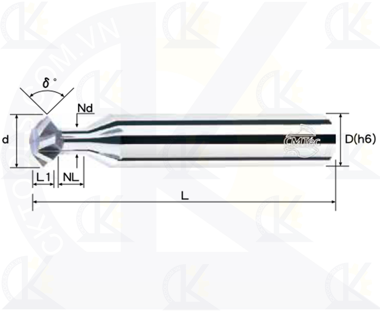 Dao phay hợp kim đặc biệt CMTec CECSW, Dao phay CMTéc CECSW