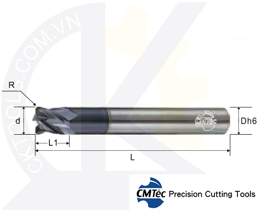 Dao phay CMTec MECDM4, Dao phay thép CMTéc MECDM4