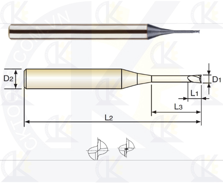 Dao phay hợp kim YG SEM845, Dao phay trụ YG SEM845