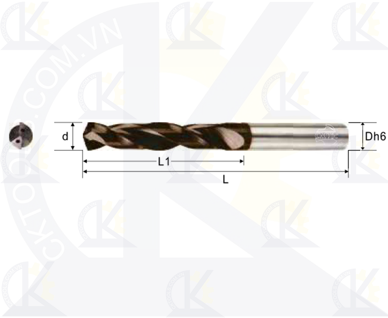 Mũi khoan hợp kim CMTec CDHC2, Mũi khoan CMTéc CDHC2