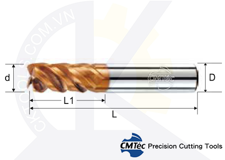Dao phay CMTec, Dao phay ngón CMTéc CEP4
