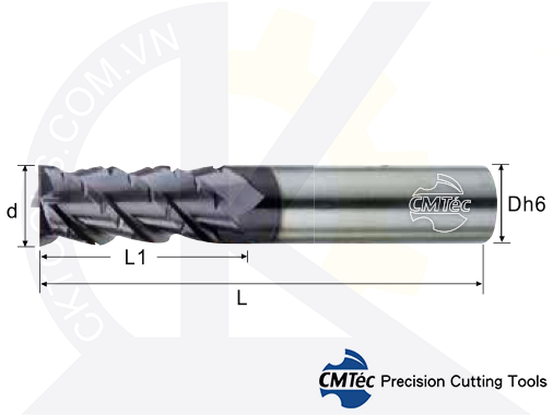 Dao phay CMTec CER4, Dao phay ngón CMTéc CER4